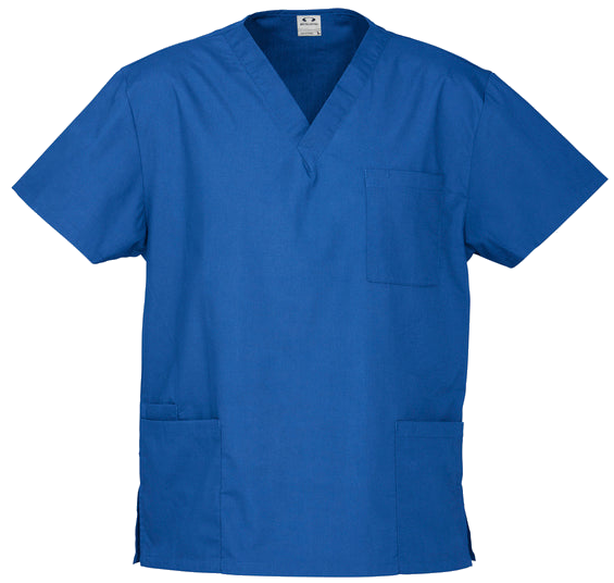 Unisex Classic Scrub Top - Black