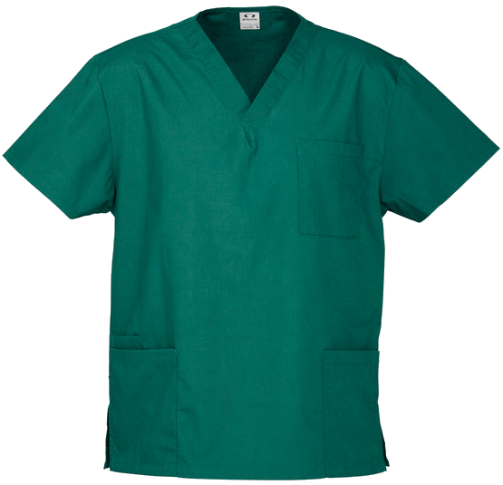 Unisex Classic Scrub Top - Black