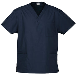 Unisex Classic Scrub Top - Black