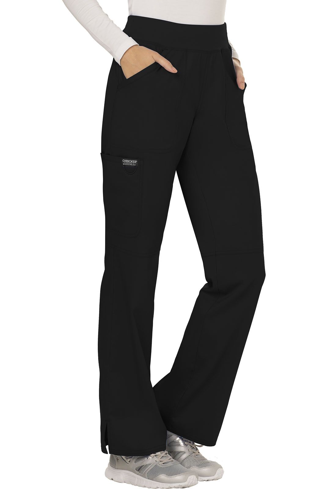 Women's Cherokee WW Revolution Straight Leg Pant - Black