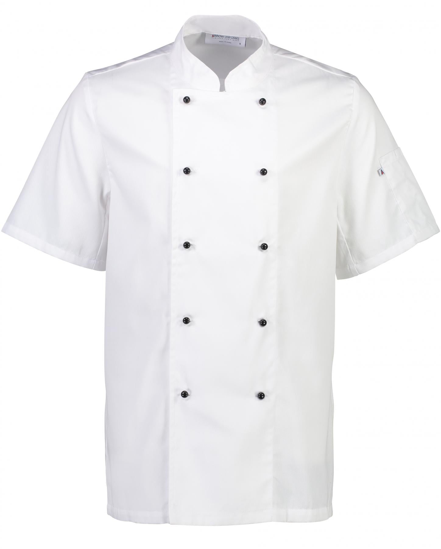 Club II Chefs Short Sleeve Jacket - Black