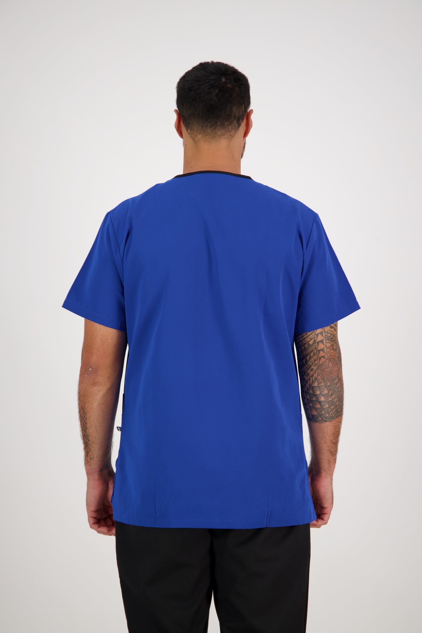 Men's Rakaia Scrub Top - Cobalt/Black