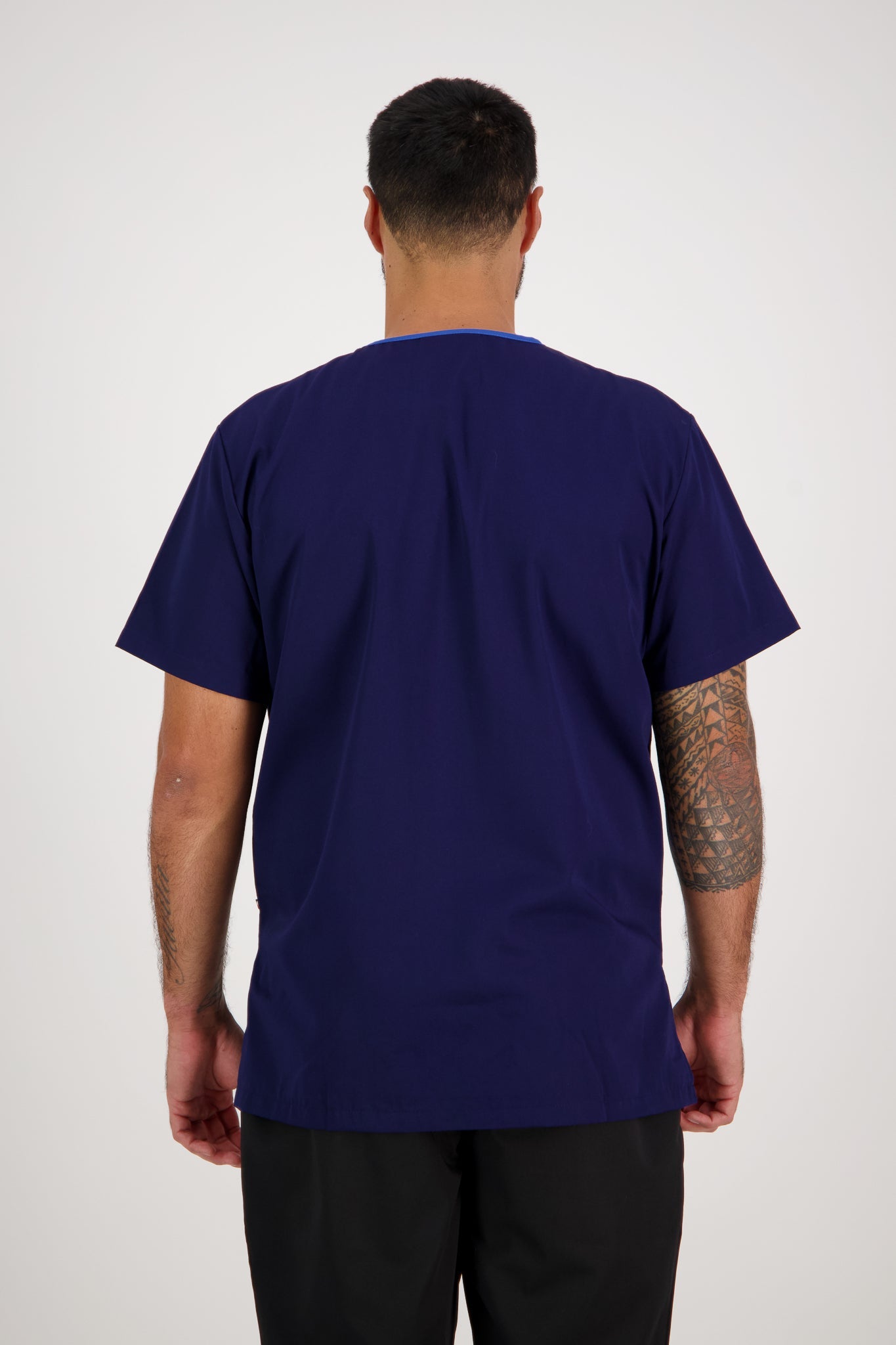 Men's Rakaia Scrub Top - Cobalt/Black