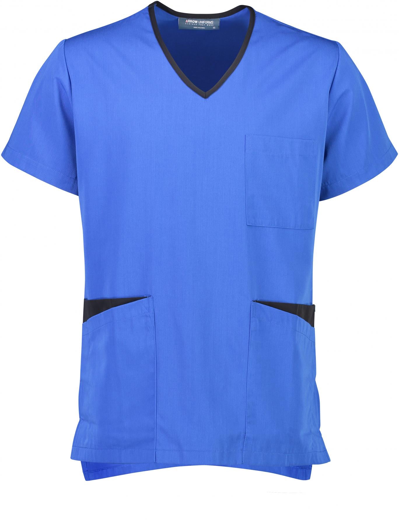 Men's Rakaia Scrub Top - Cobalt/Black