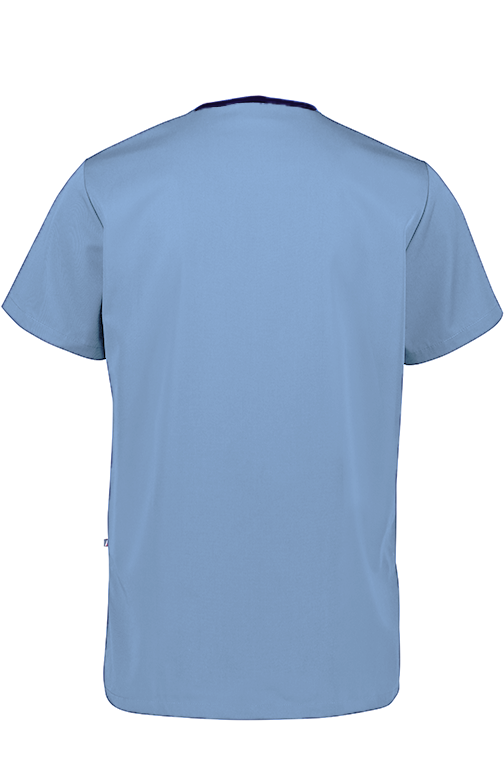 Men's Rakaia Scrub Top - Cobalt/Black