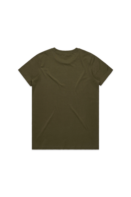 Women's Maple T-Shirt - Army