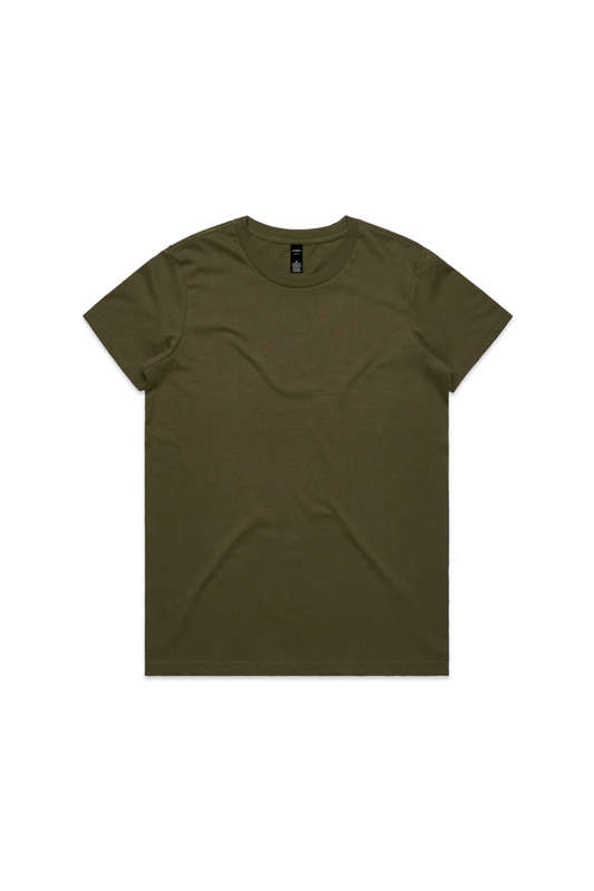 Women's Maple T-Shirt - Army