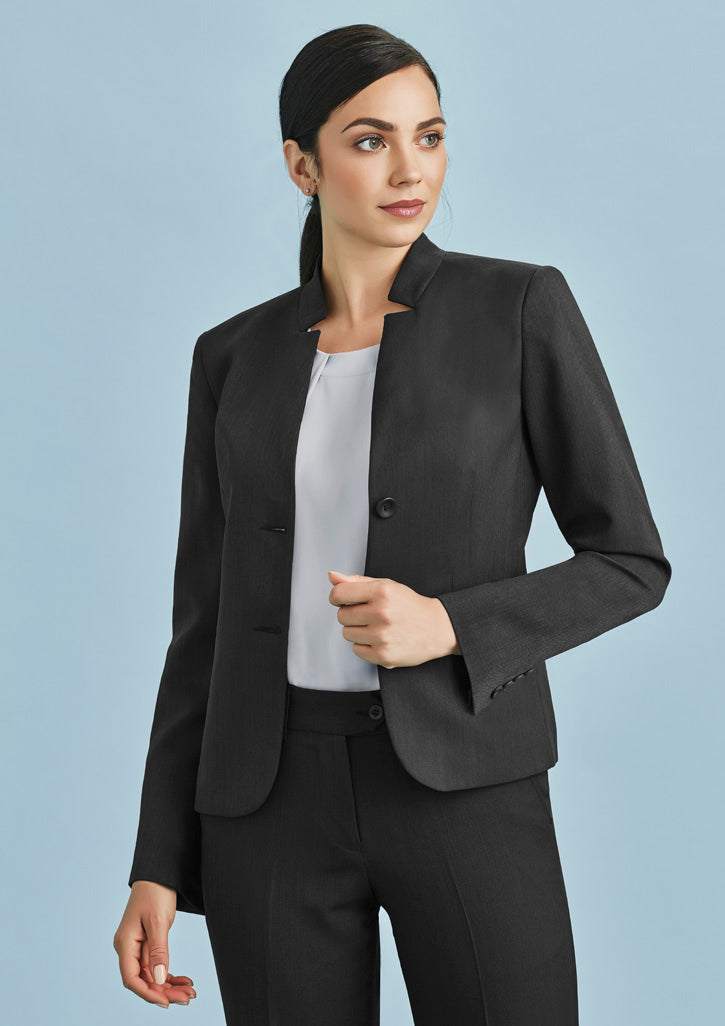 Ladies Short Jacket Reverse Lapel