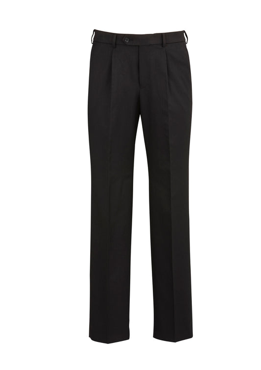 Mens One Pleat Pant Plain