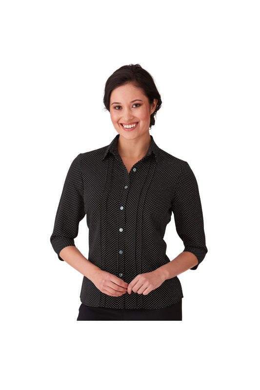 City Stretch Spot Blouse 3/4 Sleeve