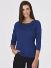 Eva Cowl Neck Top 3/4 Sleeve