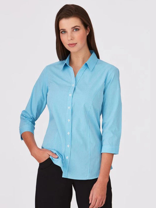 Pippa check 3/4 sleeve blouse