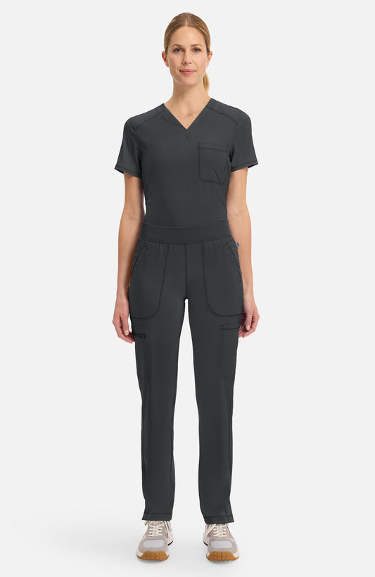 Mid Rise Tapered Leg Pull-on Pant