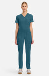 Mid Rise Tapered Leg Pull-on Pant