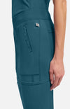 Mid Rise Tapered Leg Pull-on Pant