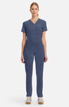 Mid Rise Tapered Leg Pull-on Pant