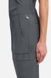 Mid Rise Tapered Leg Pull-on Pant