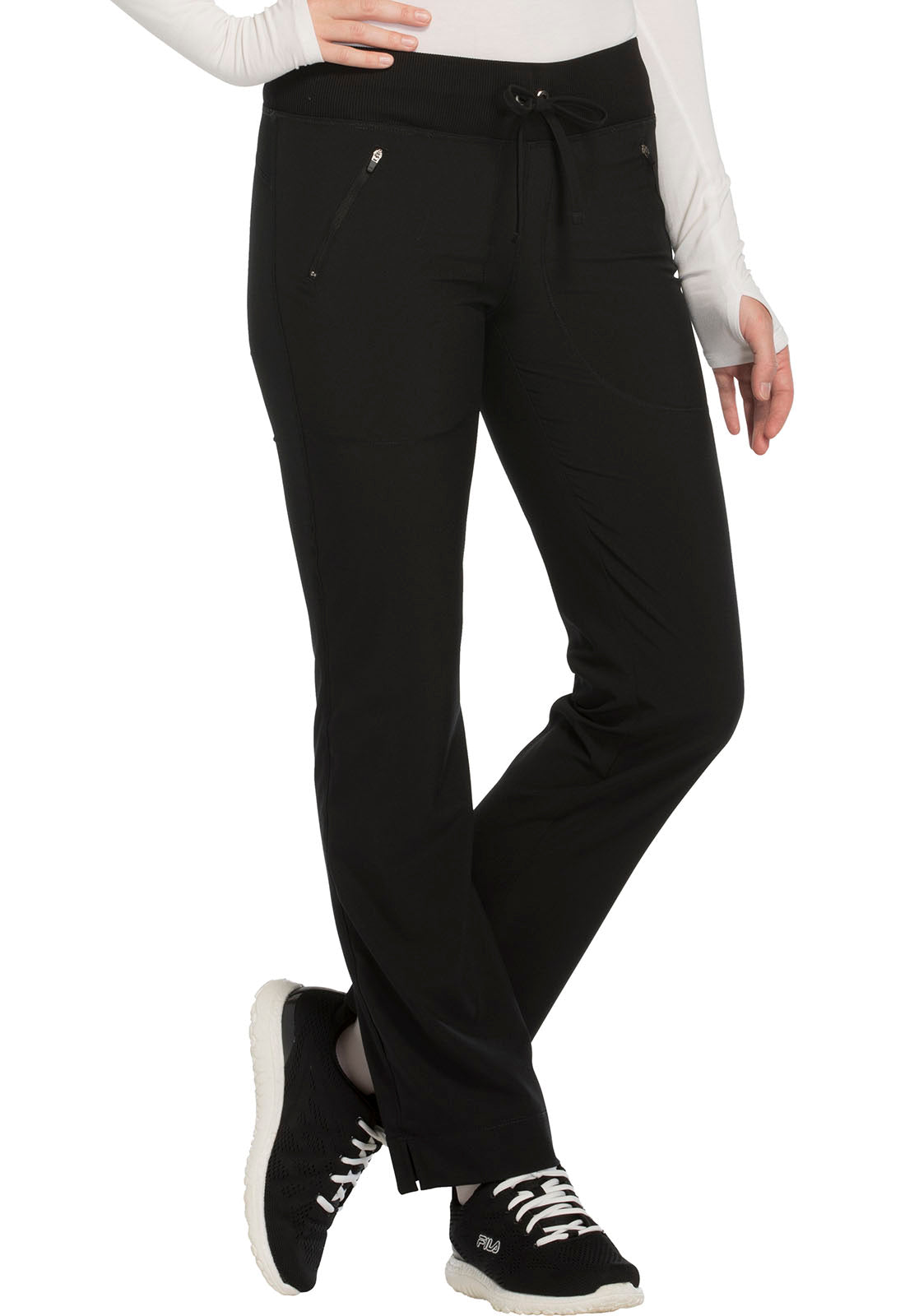 Women's Mid Rise Tapered Leg Drawstring Pants