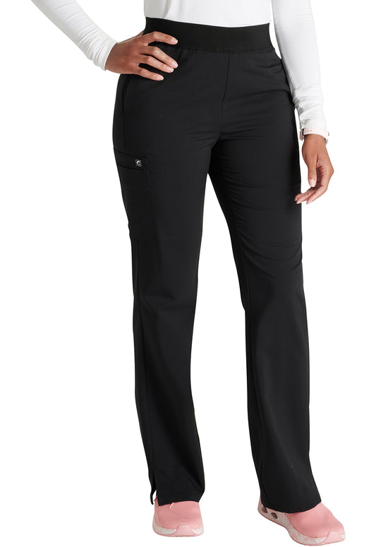 Women's Cherokee Atmos Mid Rise Pull-on Straight Leg Pant