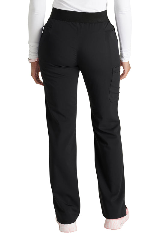 Women's Cherokee Atmos Mid Rise Pull-on Straight Leg Pant