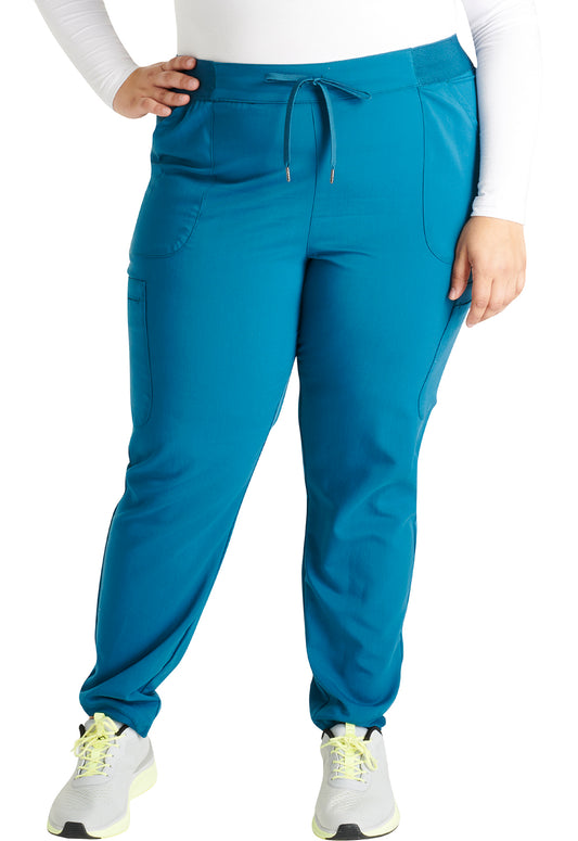 Women's Cherokee Atmos Mid Rise Pull-on Jogger - Caribbean Blue