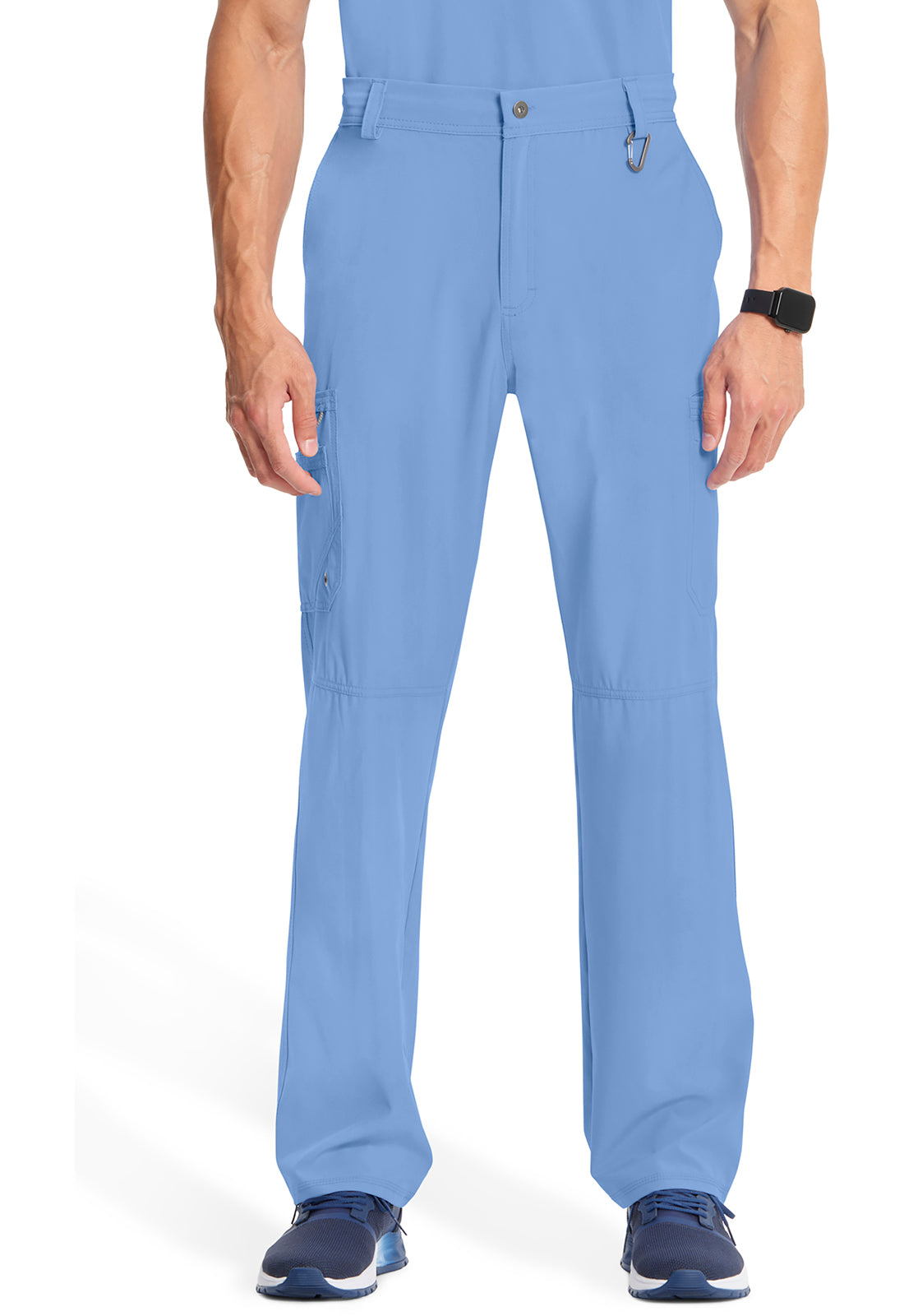 Cherokee Men's Infinity Fly Front Pant - Ciel Blue