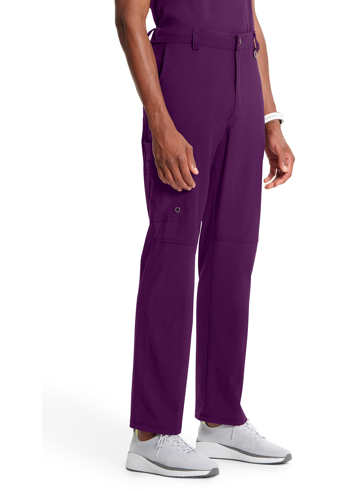 Cherokee Men's Infinity Fly Front Pant - Eggplant