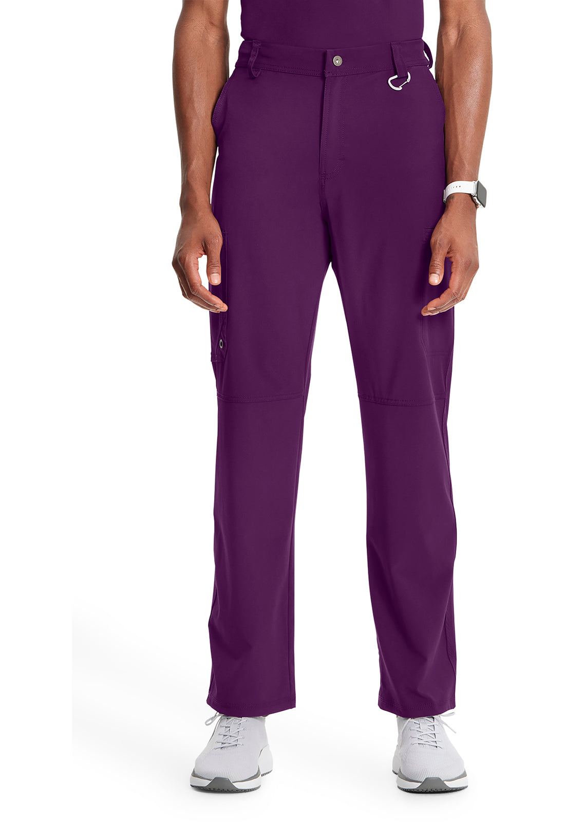 Cherokee Men's Infinity Fly Front Pant - Eggplant