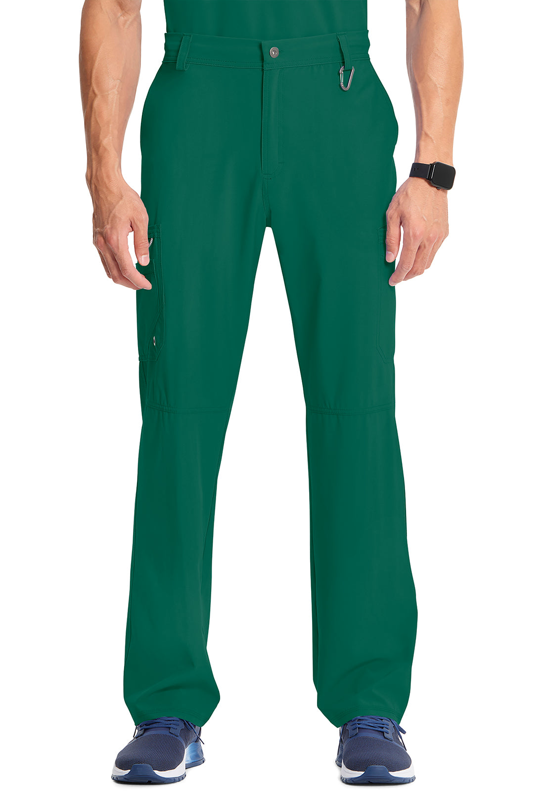 Cherokee Men's Infinity Fly Front Pant - Hunter Green