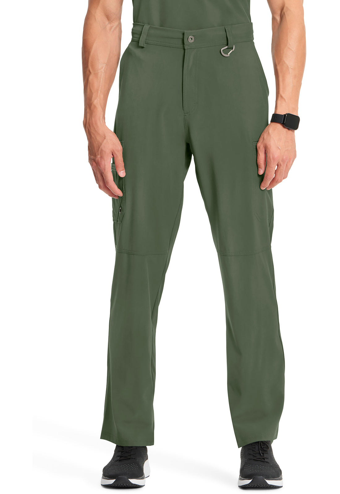 Cherokee Men's Infinity Fly Front Pant - Olive