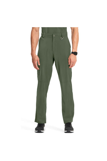 Cherokee Men's Infinity Fly Front Pant - Olive