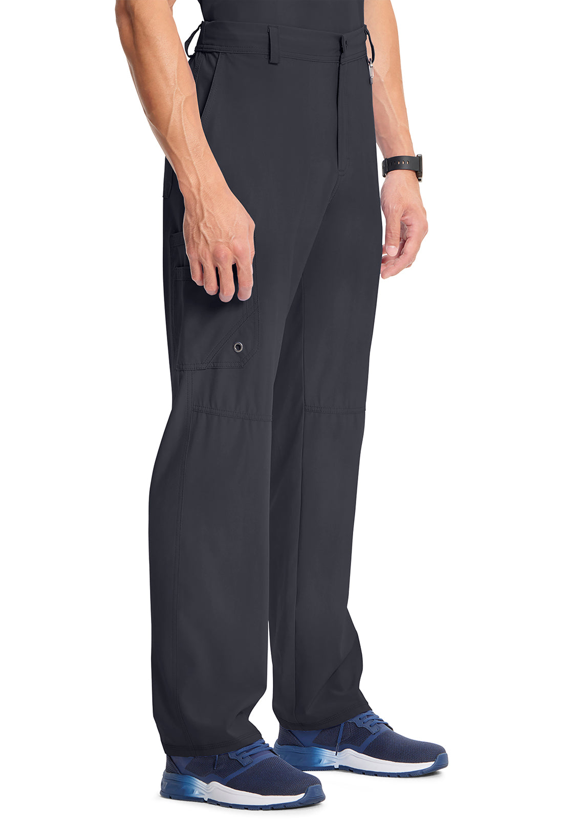 Cherokee Men's Infinity Fly Front Pant - Pewter