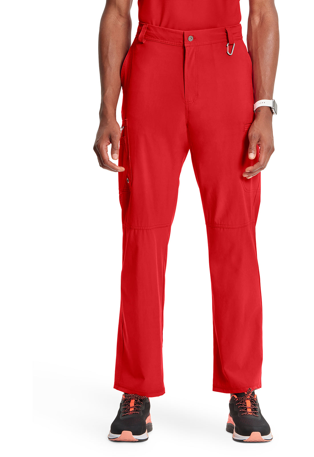 Cherokee Men's Infinity Fly Front Pant - Red