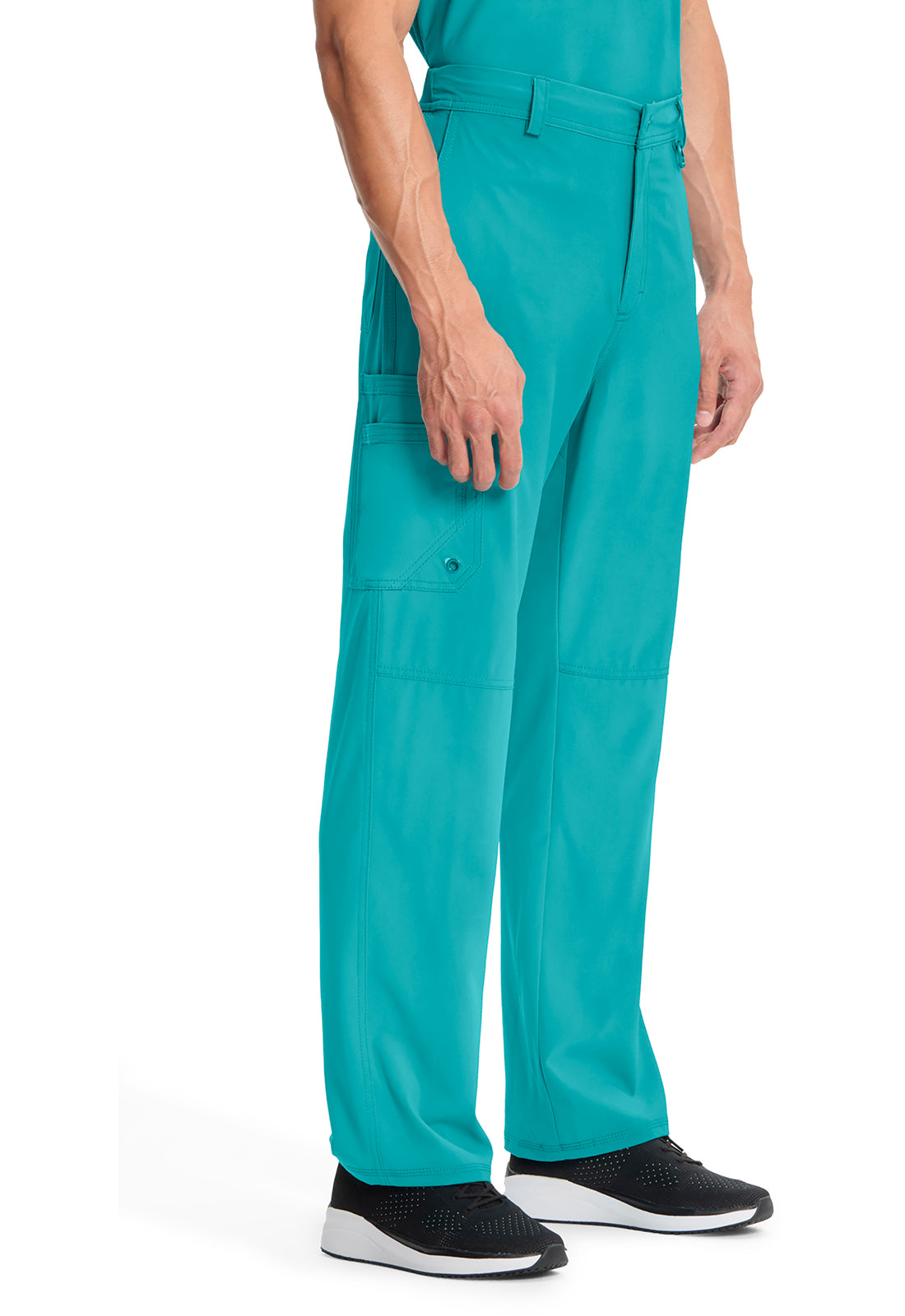 Cherokee Men's Infinity Fly Front Pant - Teal