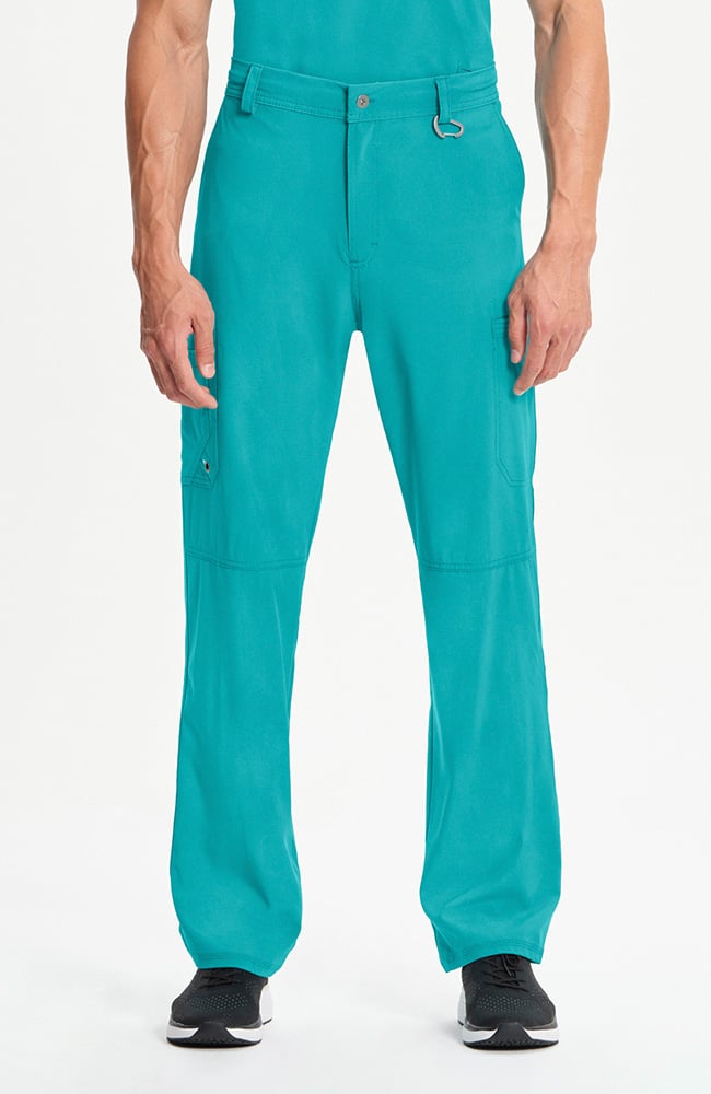 Cherokee Men's Infinity Fly Front Pant - Teal