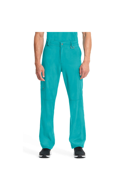 Cherokee Men's Infinity Fly Front Pant - Teal