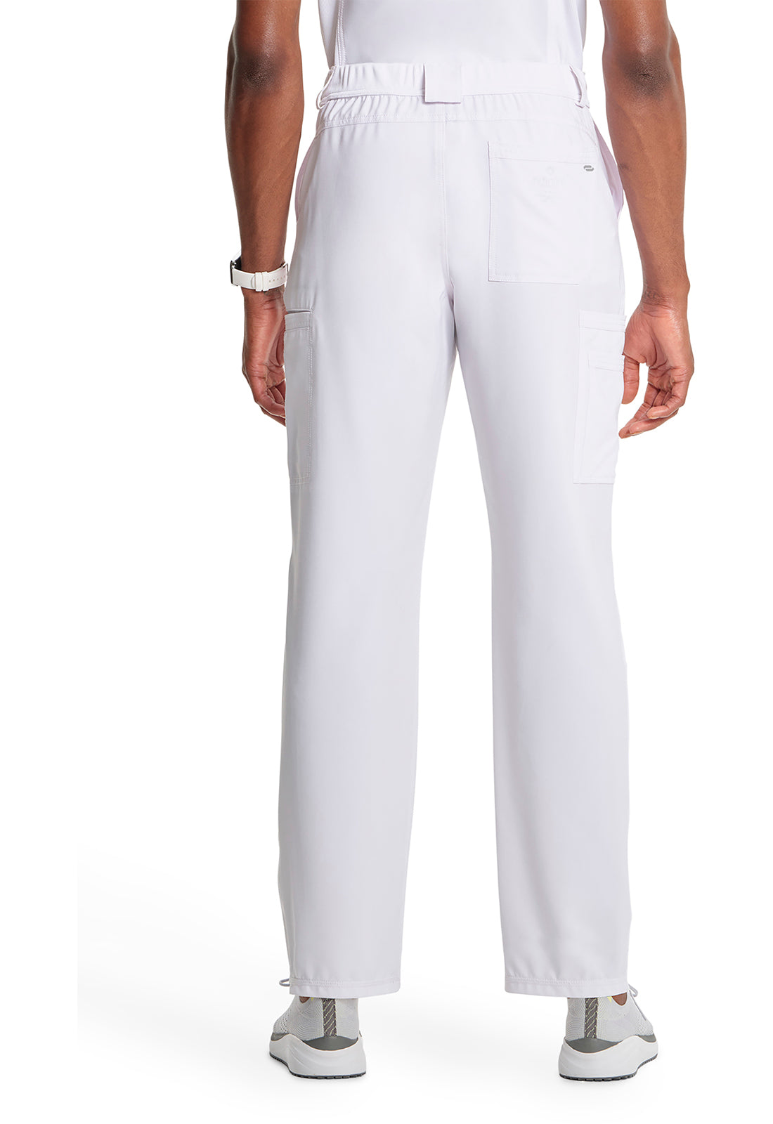 Cherokee Men's Infinity Fly Front Pant - White