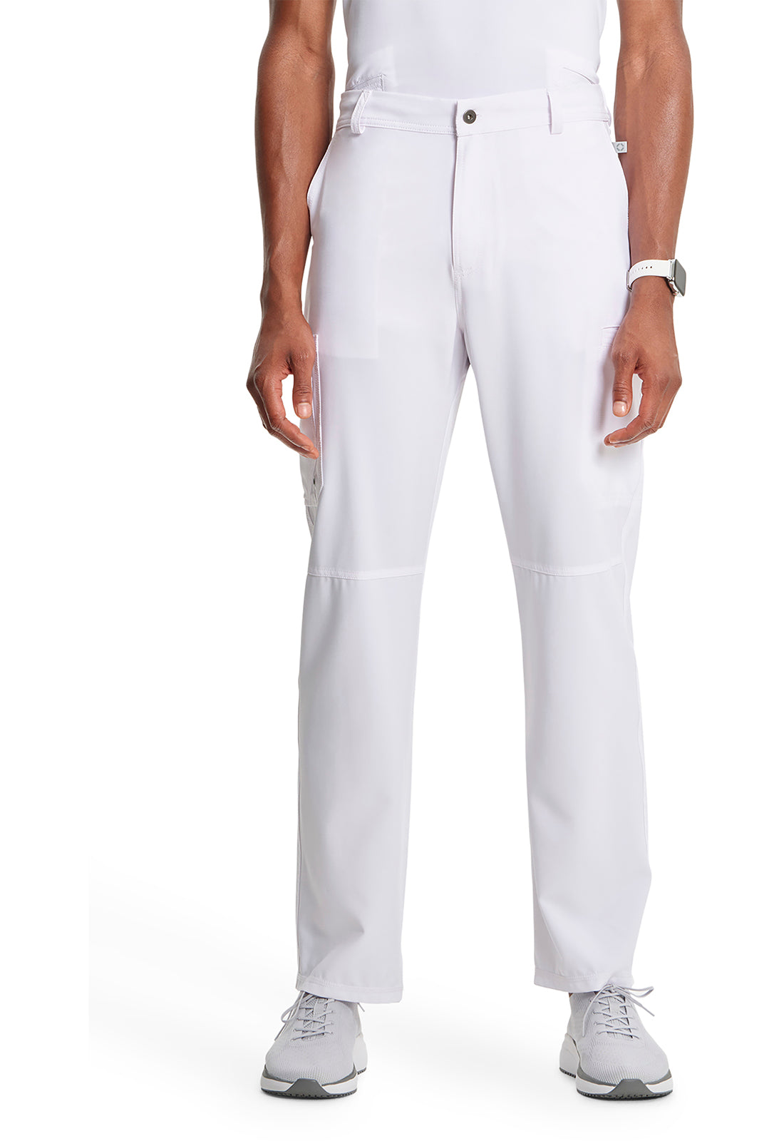 Cherokee Men's Infinity Fly Front Pant - White