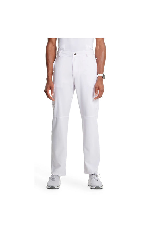 Cherokee Men's Infinity Fly Front Pant - White