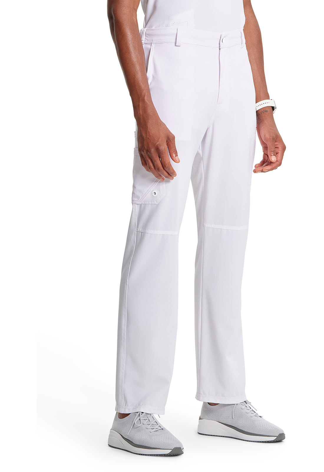 Cherokee Men's Infinity Fly Front Pant - White