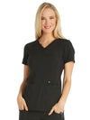 Cherokee Women's iFlex V-Neck Panel Top - Black