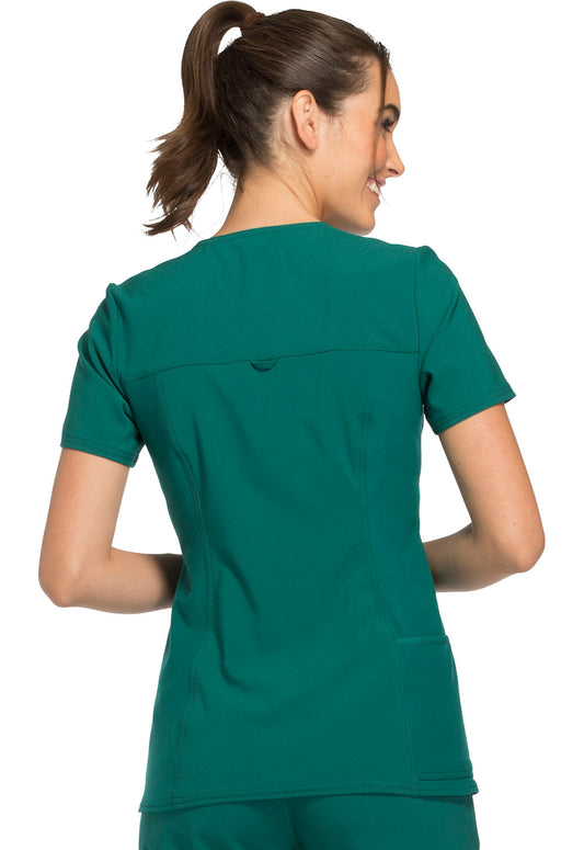 Cherokee Women's iFlex V-Neck Panel Top - Hunter
