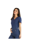 Cherokee Women's iFlex V-Neck Panel Top - Navy