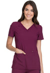 Cherokee Women's iFlex V-Neck Panel Top - White