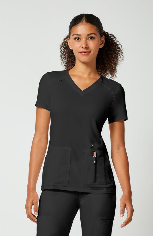 Cherokee Women's iFlex V-Neck Panel Top