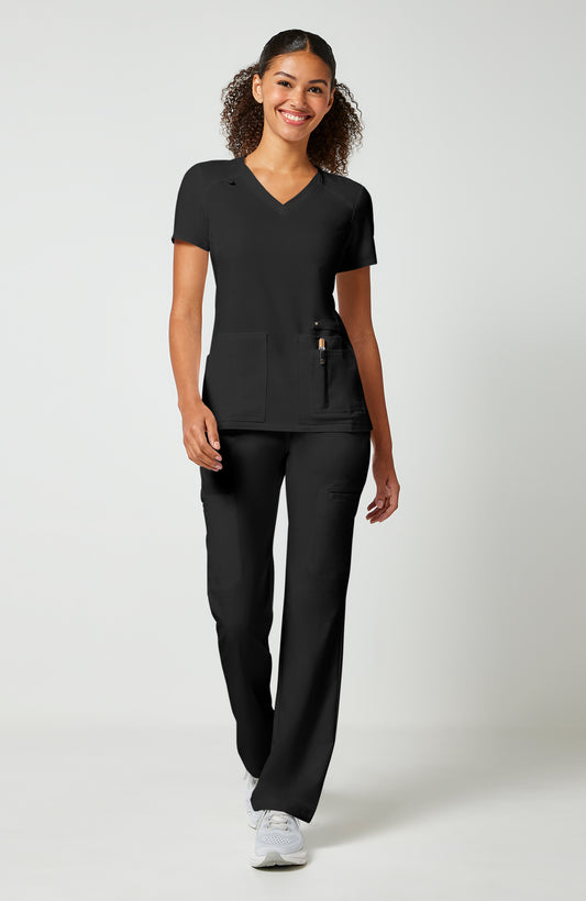 Cherokee Women's iFlex V-Neck Panel Top