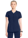 Women's Infinity Zip Front V Neck Top