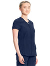 Women's Infinity Zip Front V Neck Top