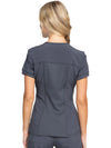 Women's Infinity Zip Front V Neck Top