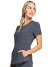 Women's Infinity Zip Front V Neck Top